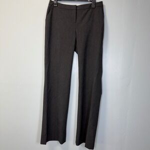 Semantiks Womens Charcoal Gray Wool Blend Straight Leg Dress Pants Size 4
